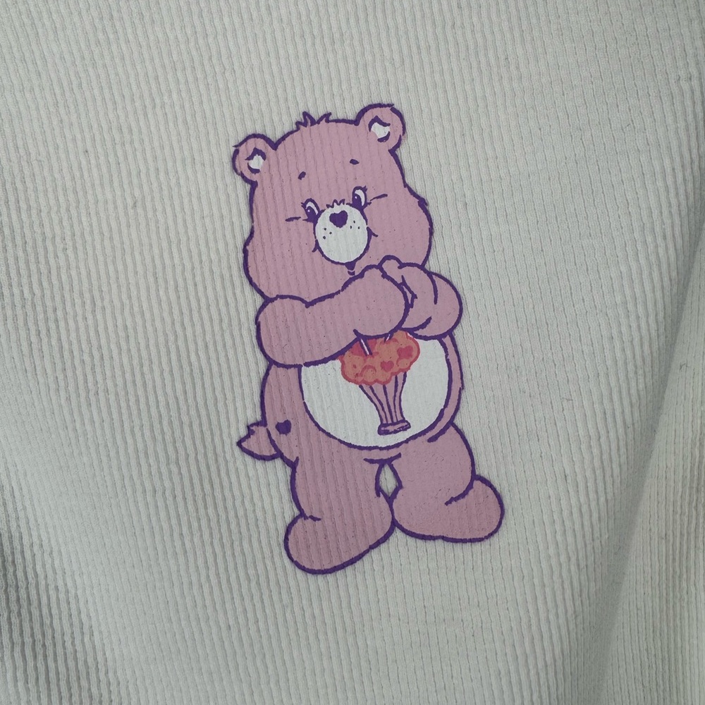 $5 ADD ON Care Bears White Cropped Tank Top Size Small NWOT